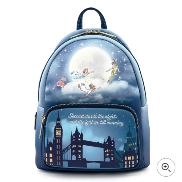 Disney Handbags - Loungefly Disney Peter Pan Second Star to the Right Glow-in-the-Dark‎ Backpack